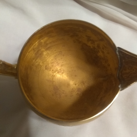 Vintage 24kt gold plated creamer